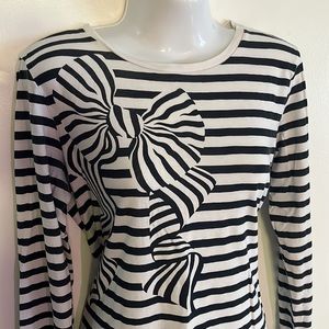 Kate Spade long sleeve striped top